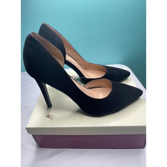 China Glaze‎ size 10 Chic Suede Pointed Toe Pumps - Picture 3 of 6